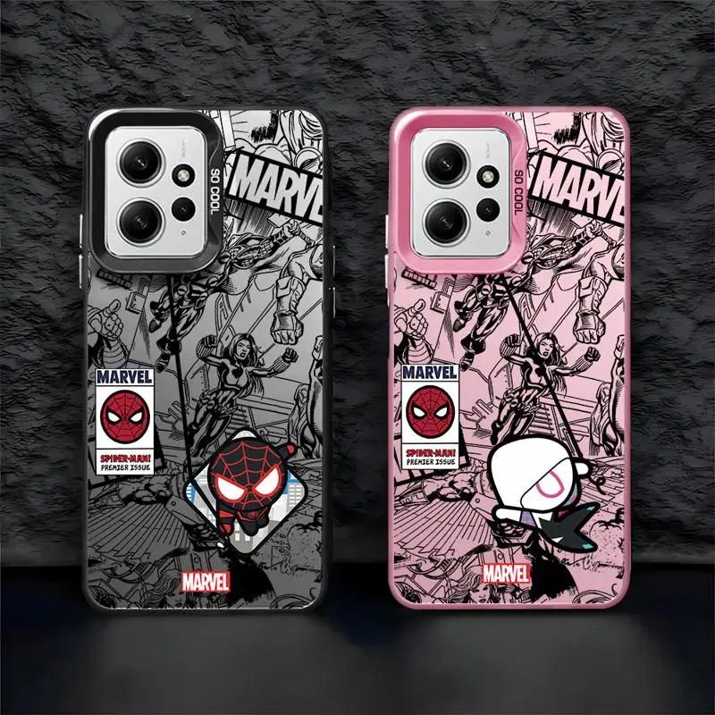 Фото Чехлы для телефонов Marvel Человек-паук для Xiaomi Poco C50 X3 NFC C61 C51 X3pro Redmi 12C 13 A2 A3x 12, чехол-накладка №5