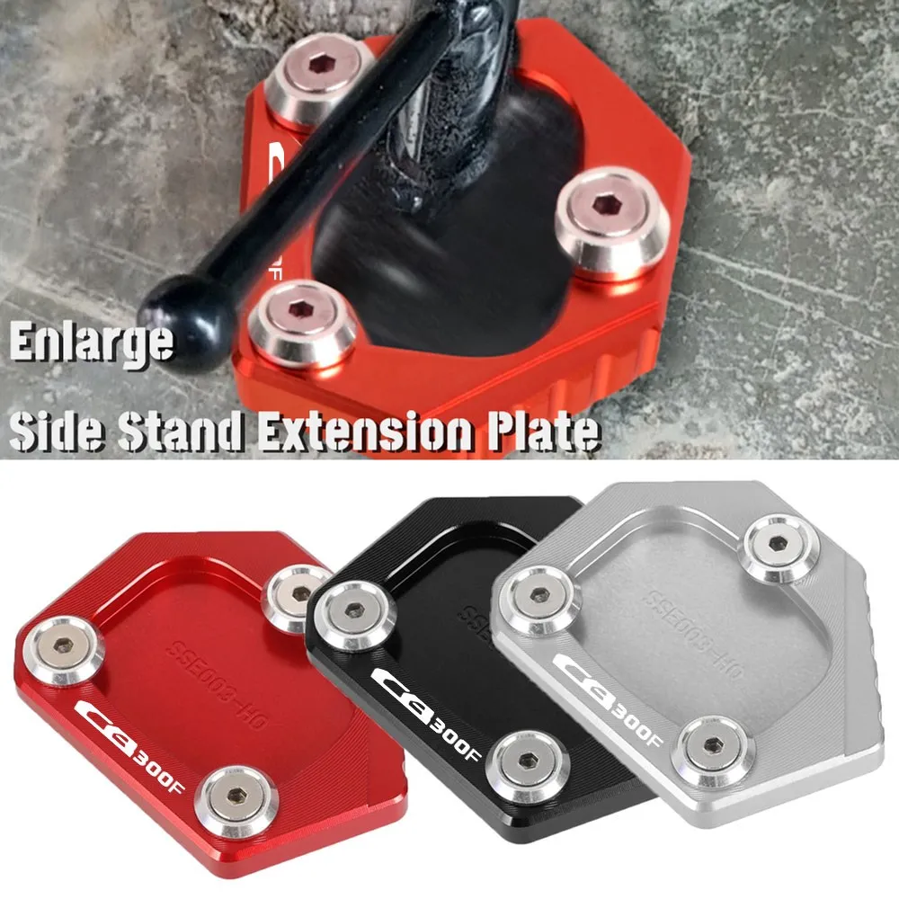 

For Honda CB300F CB 300F CB300 F 2018 2019 2020 2021 2022 2023 Motorcycle Side Stand Enlarge Plate Kickstand Extension Protect