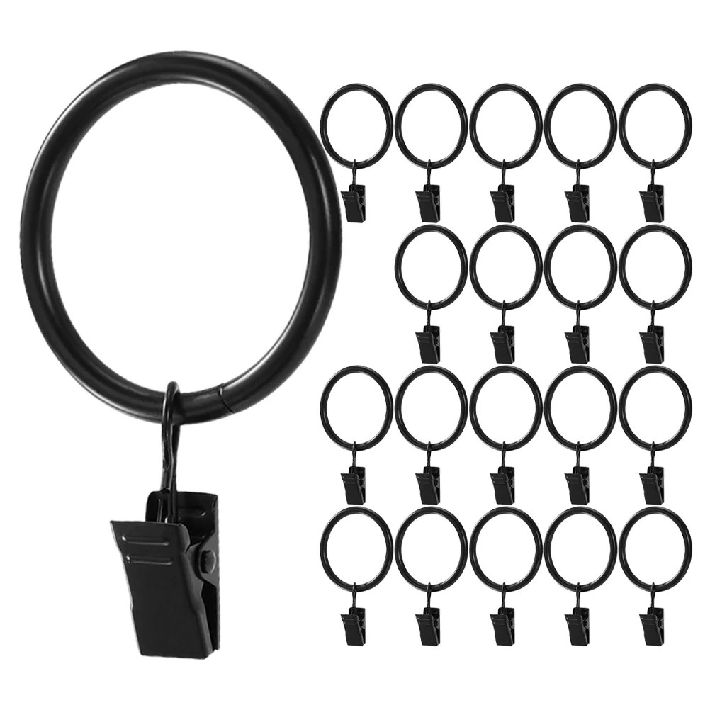 

Drapery Rod Rings Hanging Curtain Hangers Clips Holder Accessories Creative Shower Rods
