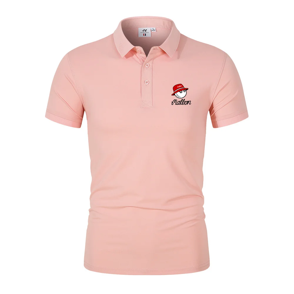 New Summer Men's and Women's T-shirts Fashion Polo Top Short Sleeve Printed Malbon Casual Sports Baseball Jersey Golf Polo Shirt