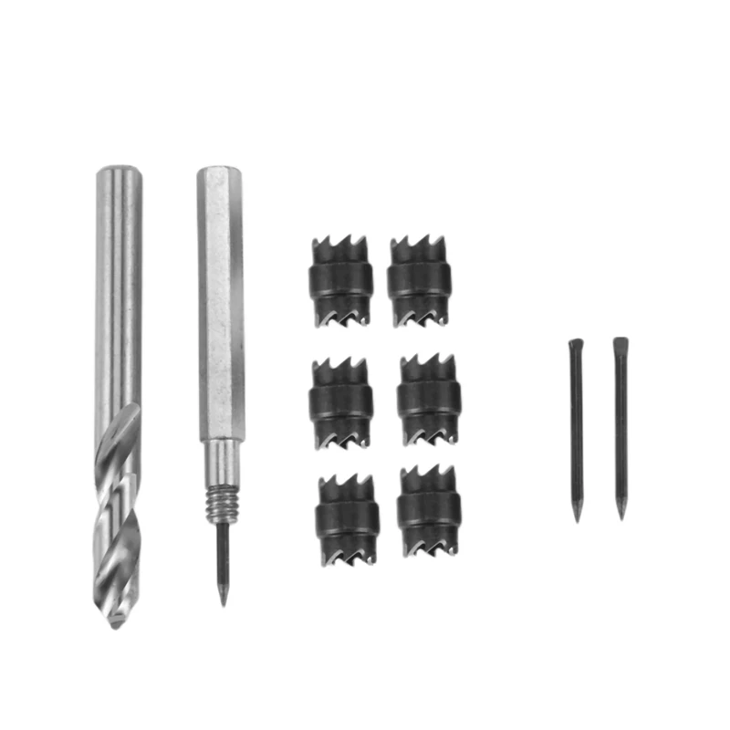 

9Pcs Spot Weld Cutter Kit Punch Remover Panel Separator For Power Drill Welding Auto Body Work Toolset