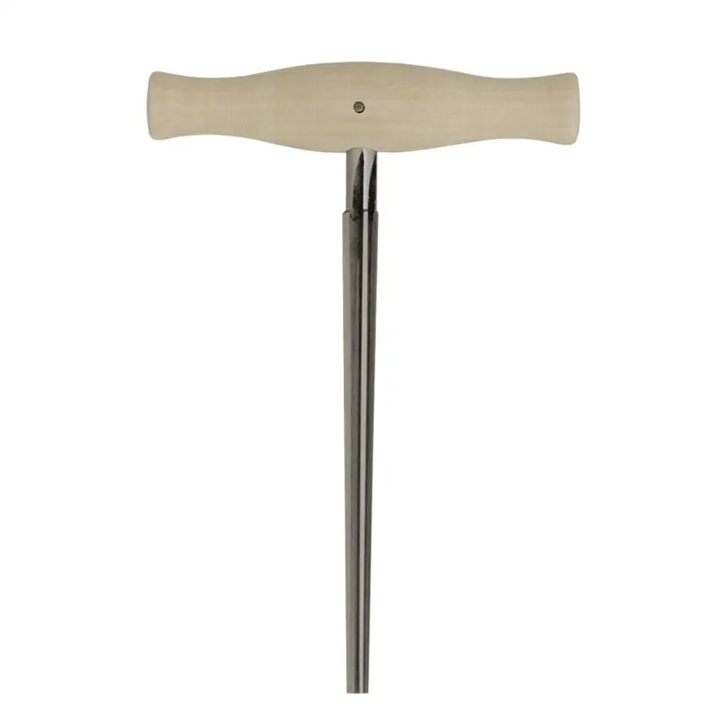 

Peg Hole Hand Held Reamer T Wooden Handle Boring Tool Fluted Tapered