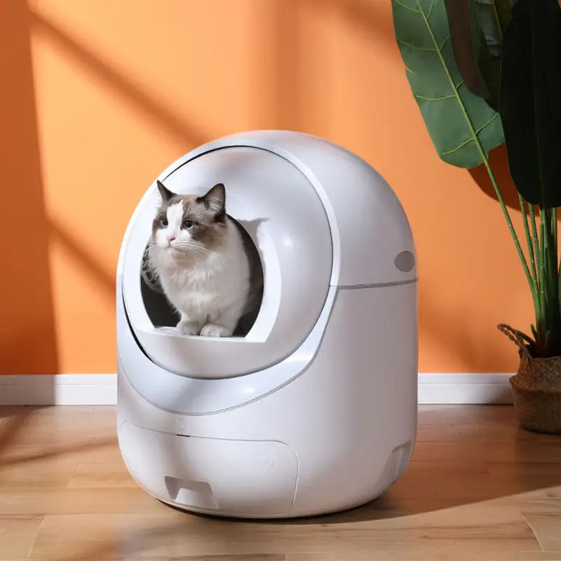 

New Smart Auto Pet Egg Box Deodorizer Katzenklo Automatsch Self Cleaning Robot Automatic Kitty Clean Box
