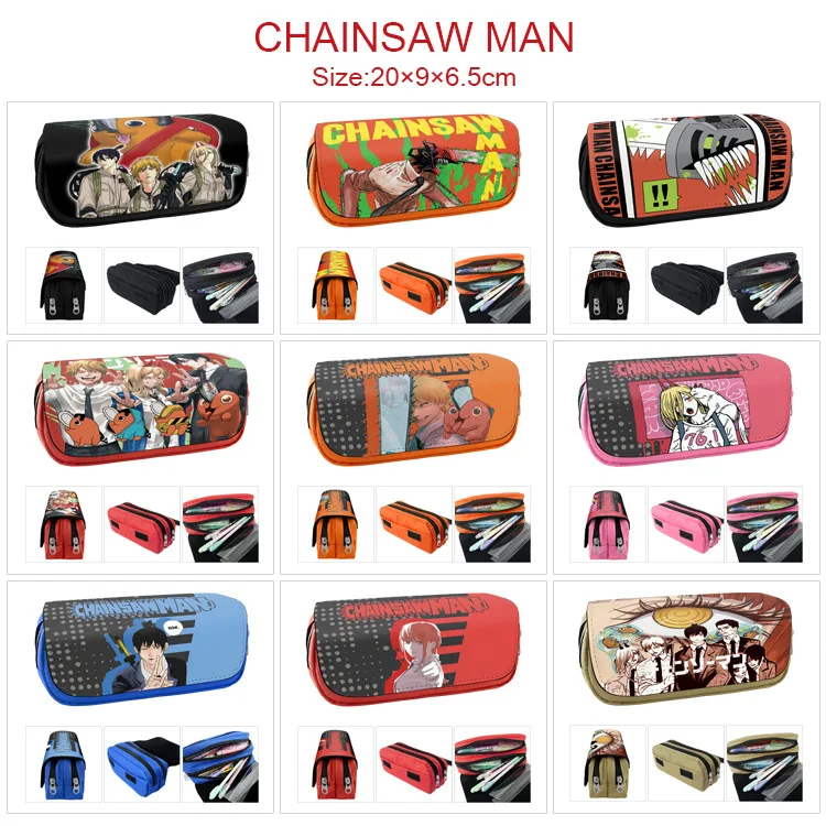 

E-Mell Chainsaw Man Denji Pochita Makima Hayakawa Aki Power higashiyama kobeni Beam Reze Pencil Bag Day Clutches