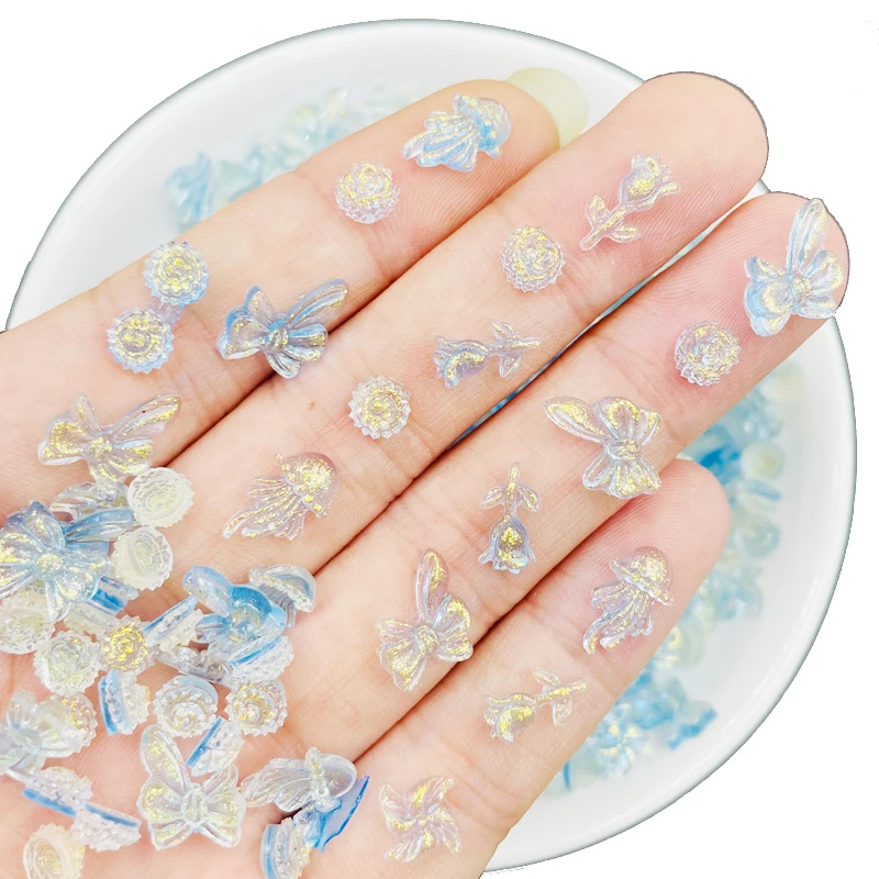 

100 Pcs New Cute Mixed Mini Nail Enhancement Decoration Resin Cabochons Scrapbooking DIY Jewelry Craft Decoration Accessorie U35