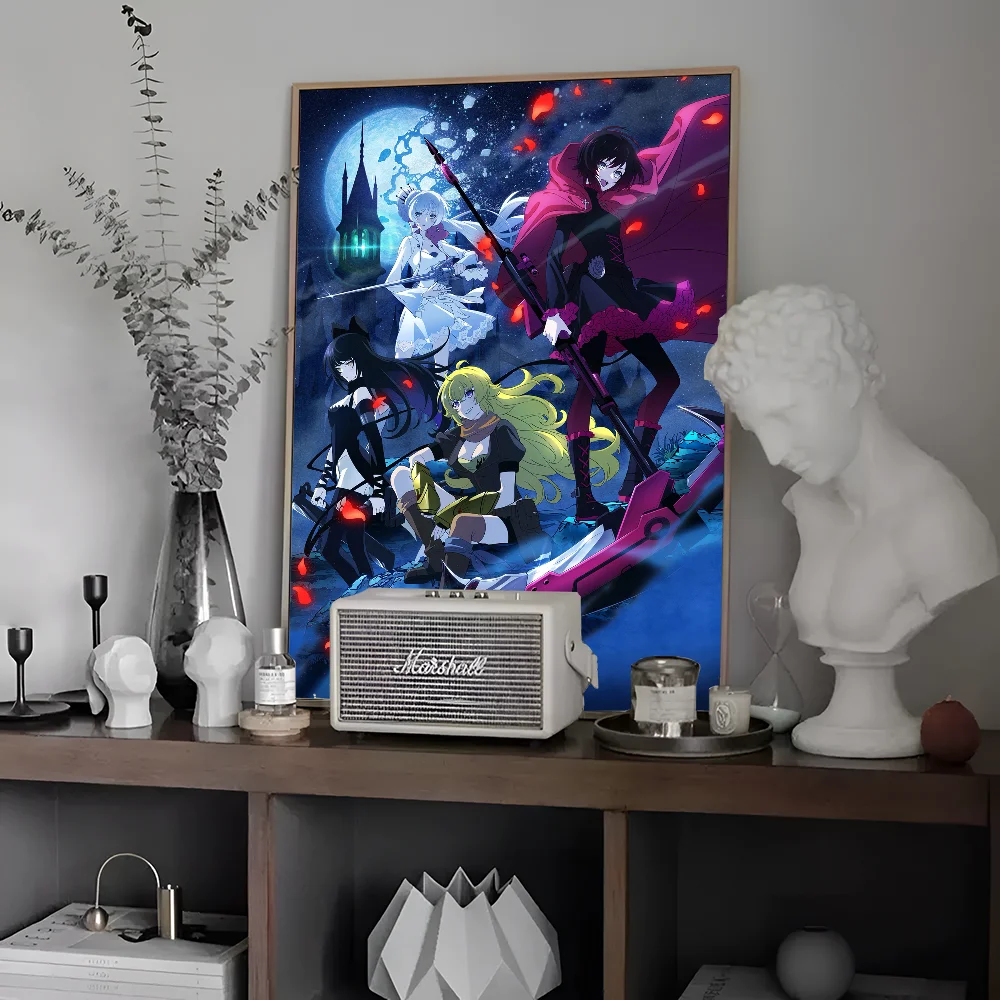 Cartoon R-RWBY Anime Posters Sticky HD Quality Wall Art Retro For Home Kawaii Room Decor