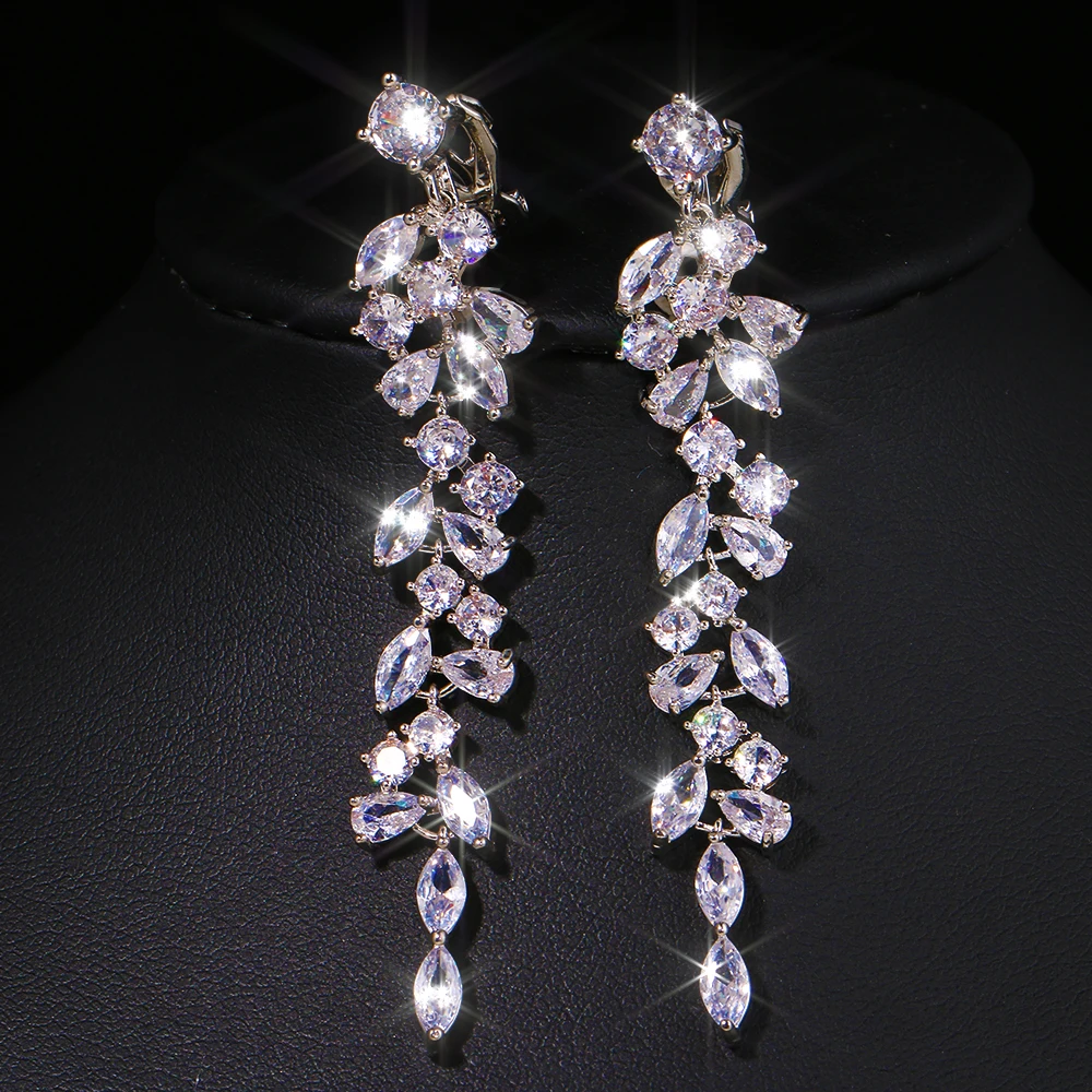 

Emmaya Hot Sale Shiny AAA Zirconia Earring For Women&Girls Charming Dress-Up Three Colors Party Fascinating Jewelry