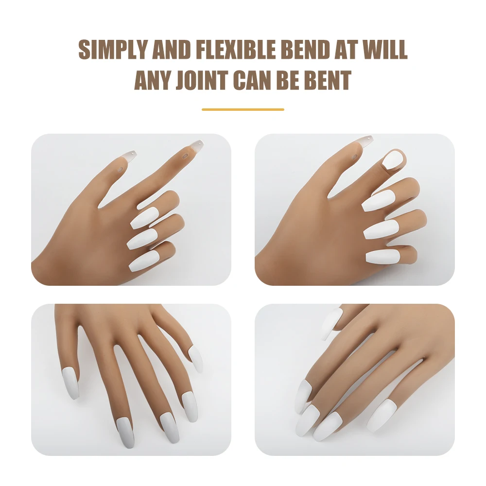 Новая тренировочная рука для ногтей силиконовое оборудование практики дизайна