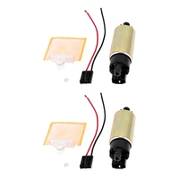 2x 120lh high performance car electric gasoline fuel pump strainer install kit for toyota ford nissan honda