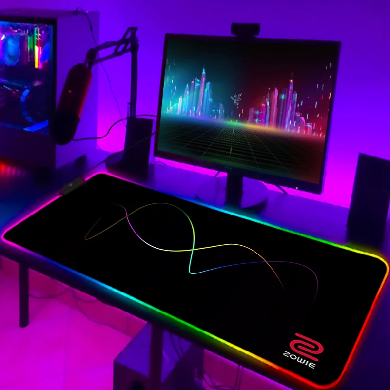 Настольная защита Zowie RGB коврик для мыши Xxl коврик для клавиатуры аксессуары для ПК игровой светодиодный коврик для мыши коврики для настоль... (art.: 3920be09dc193) - 3920be09dc193