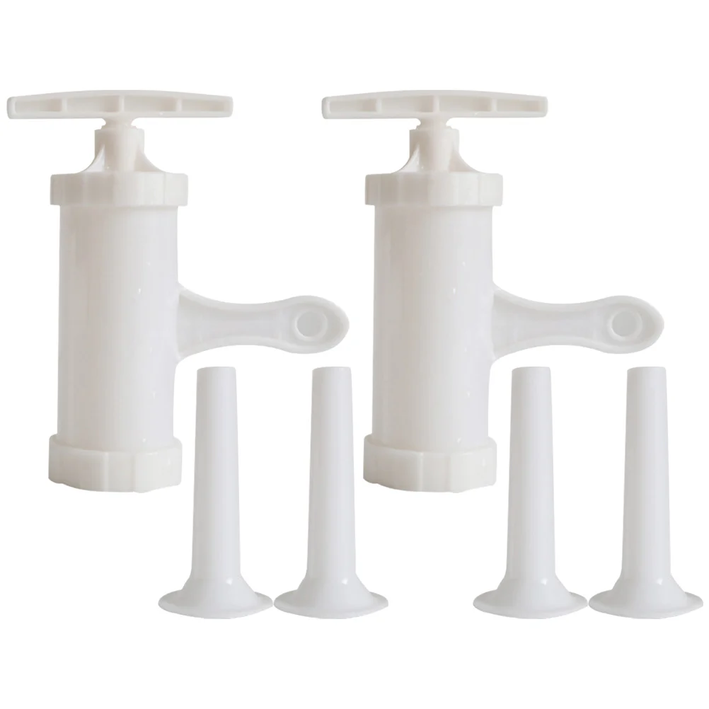 

Sausage Stuffer Meat Filler Maker Manual Tube Funnel Machine Stuffing Hand Filling Press Crank Vertical Horn Making Grinder
