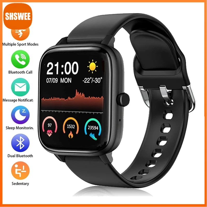 

Smart Watch Men Bluetooth Call Heart Rate Blood Pressure Monitor Full Touch Screen Women Smartwatch for Xiaomi Huawei Android