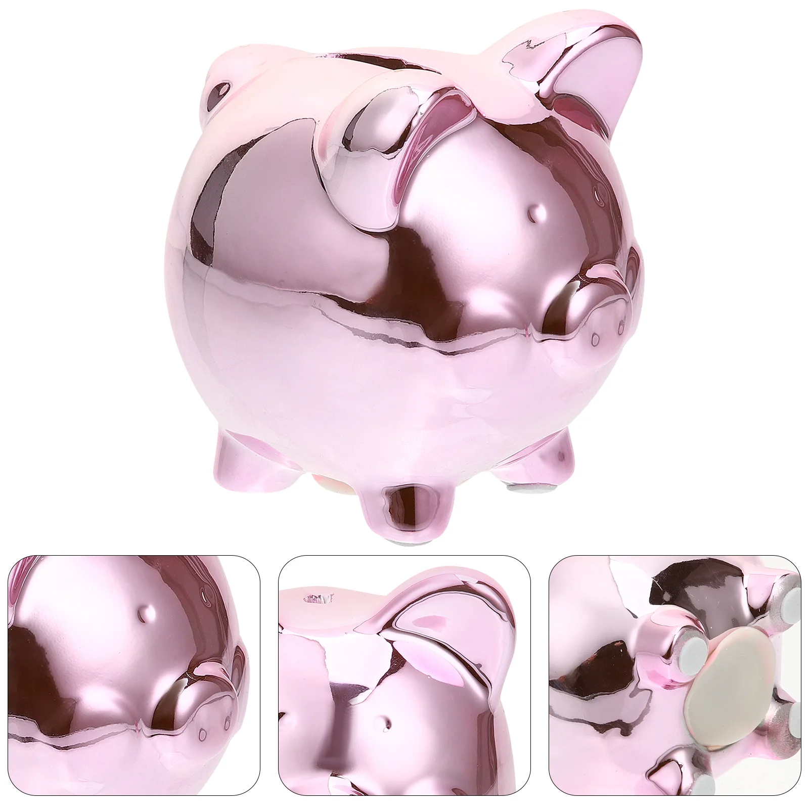 

Bank Piggy Money Coin Saving Box Jar Ceramic Kids Statue Animal Pot David Figurine Porcelain Decor Decorative Girls Gift