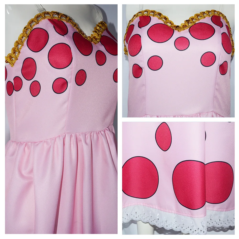 Аниме Linlin Big Mom Косплей Костюм Капитан Маскировка Полный комплект Женское Платье