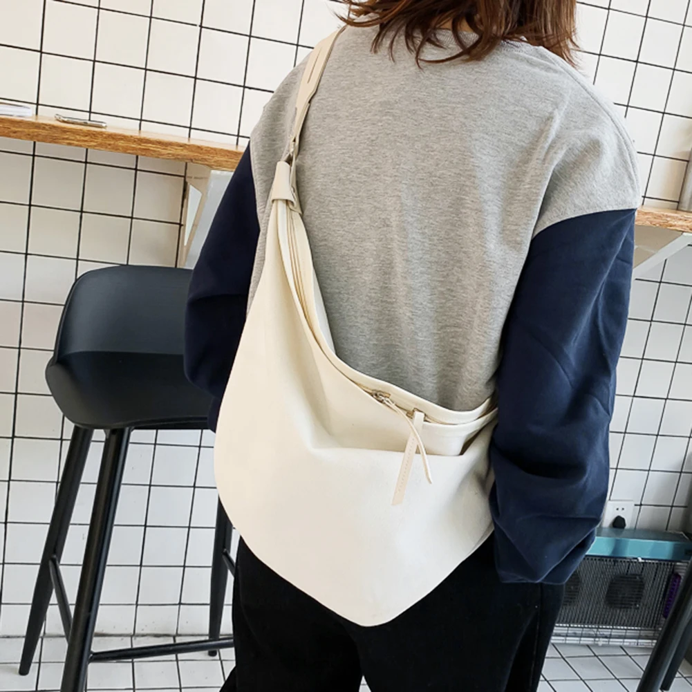 

Холщовая Сумка через плечо для женщин, вместительный удобный мессенджер на плечо из мягкой ткани