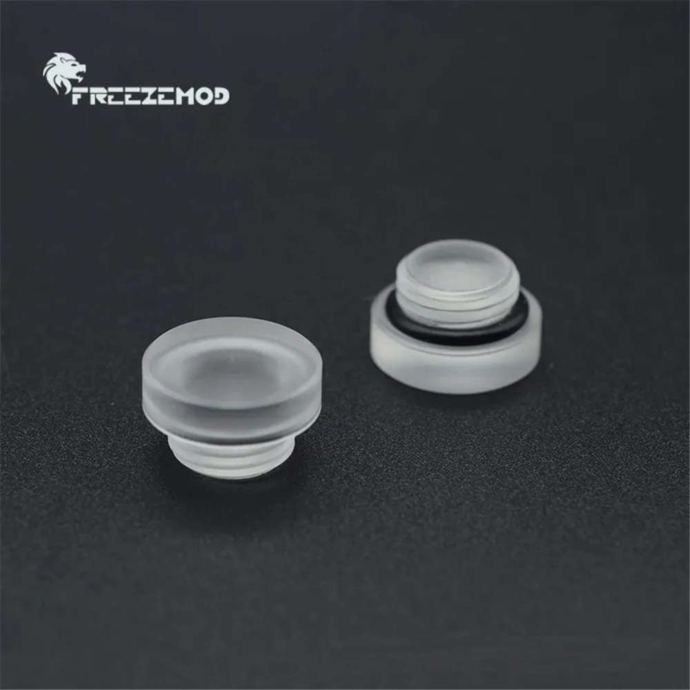 

2pcs FREEZEMOD Acrylic Water Plug Glossy Hand Twisting Water Stop Lock Transparent G1/4 Plug MOD PC Water Cooling HDT-PM2