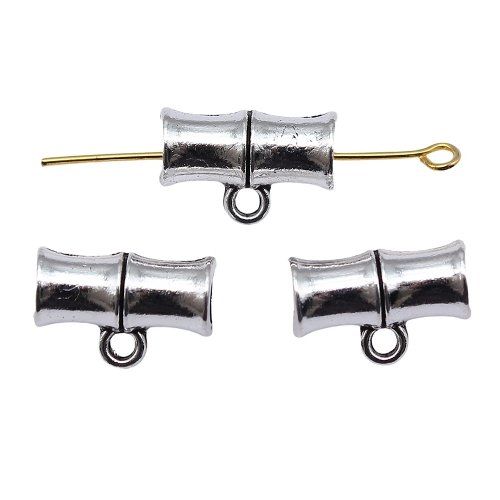 10 шт./партия бамбуковые бусины для бижутерии 15x10x7 мм