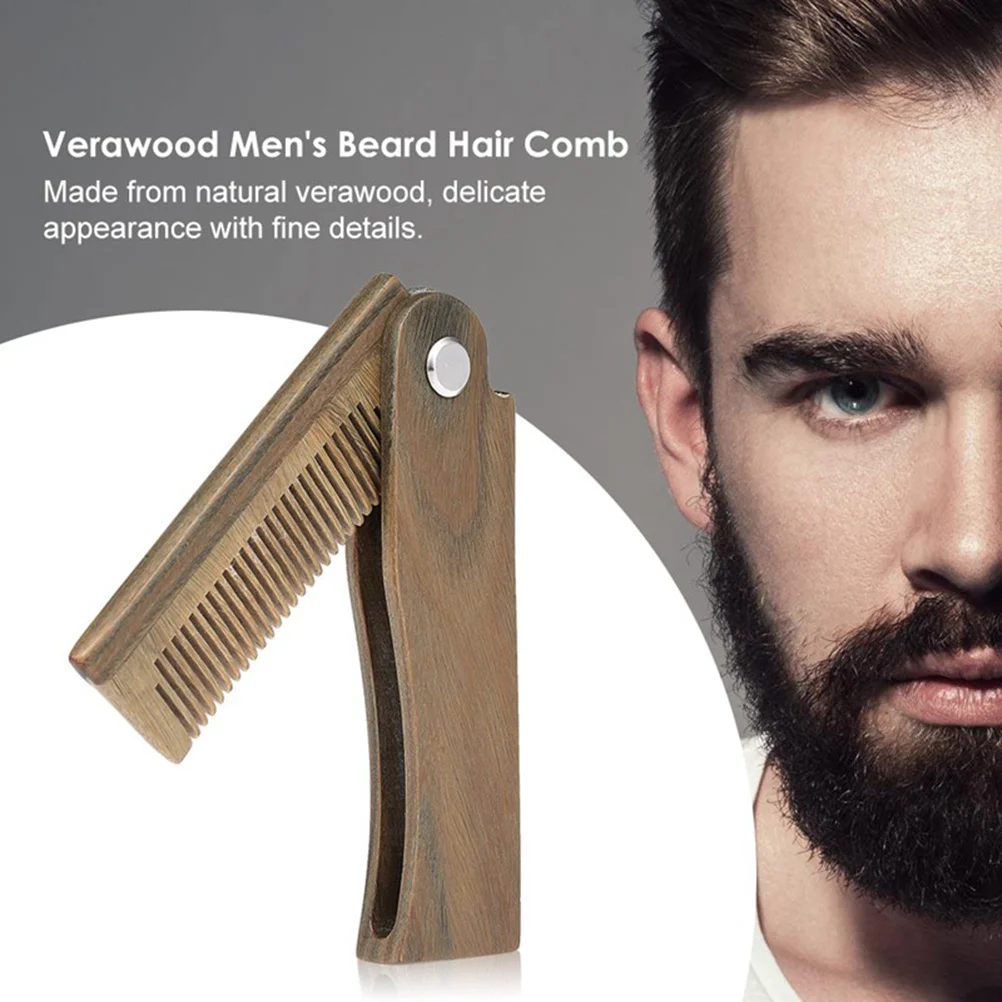 

Folding Wooden Beard and Mustache Comb Small Pocket Comb Grooming Comb Styling Comb Gift for Fathers Day Birthday