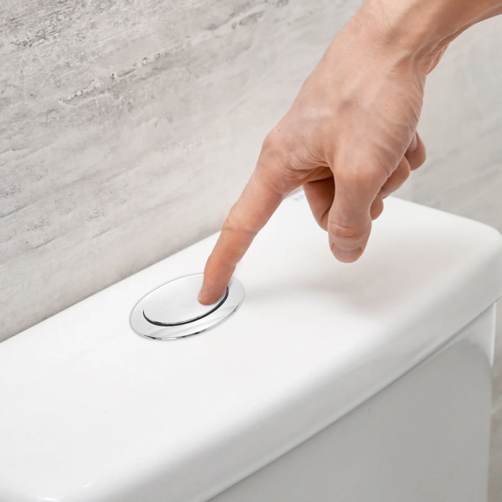 

Button Toilet Flush Tank Push Flushing Water Dual Universal Closestool Replacementleverbathroomsupplies Buttons Parts Standard