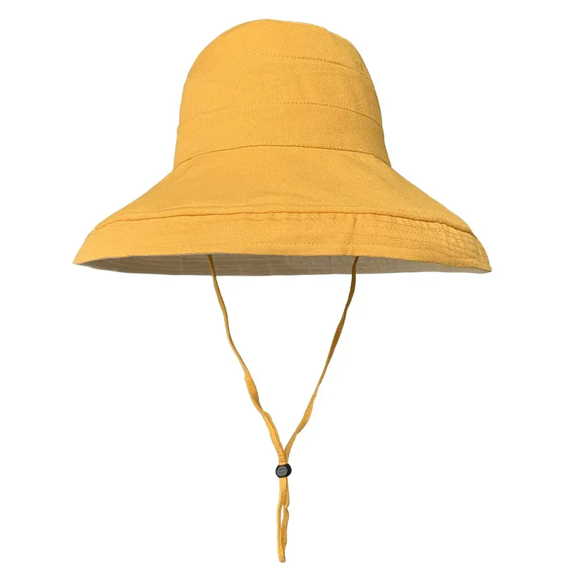 

Fashion Summer Big Brim Sun Hat For Female Seaside Sun Protection UV Cap Japanese Wild Fisherman Hat Korean Version 2020 NEW