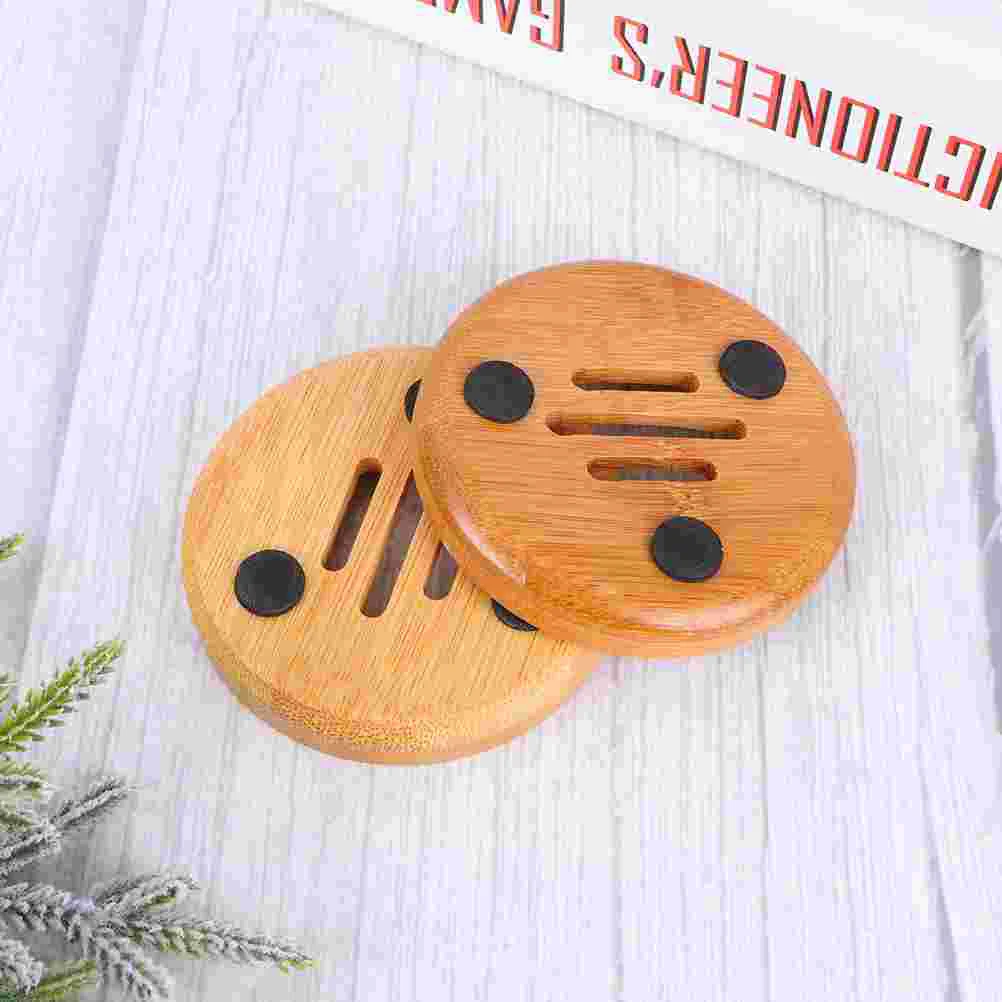 3 шт. держатель для мыла бамбуковый поднос контейнер Hallow Case блюдо бежевый