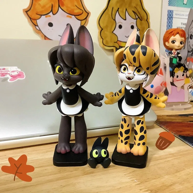 Оригинальная Кукла Kawaii Kongzoo натуральная горничная кошка кукла двойная