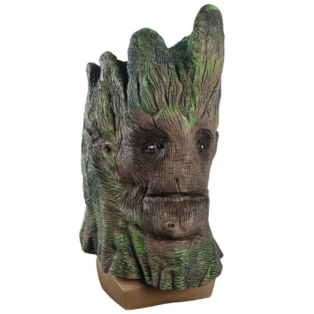 

Guardians Of The Galaxy Groot Latex Mask Headgear Halloween Cosplay Props Adult Accessories Props