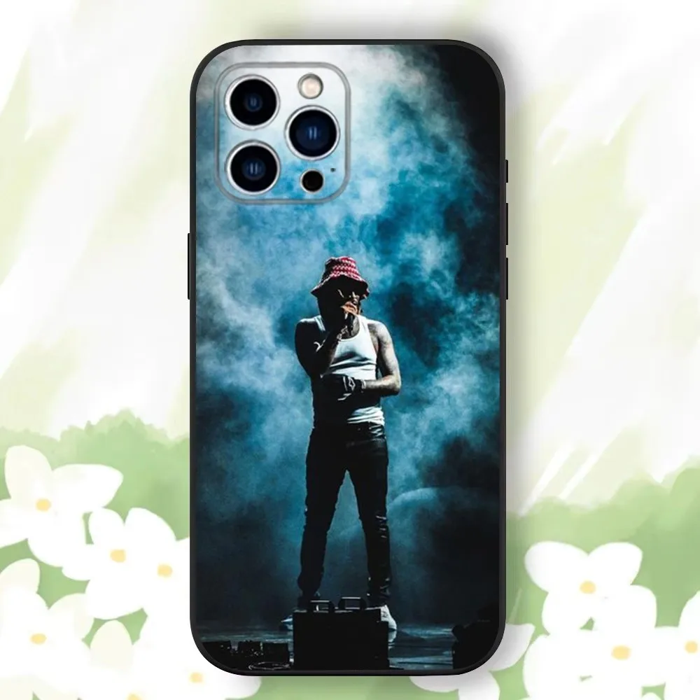 F-Future H-Hendrix Phone Case For iPhone 16 15 14 13 12 11 Plus Pro Max XS X XR SE Mini 8 7，Soft Silicone Black Cover