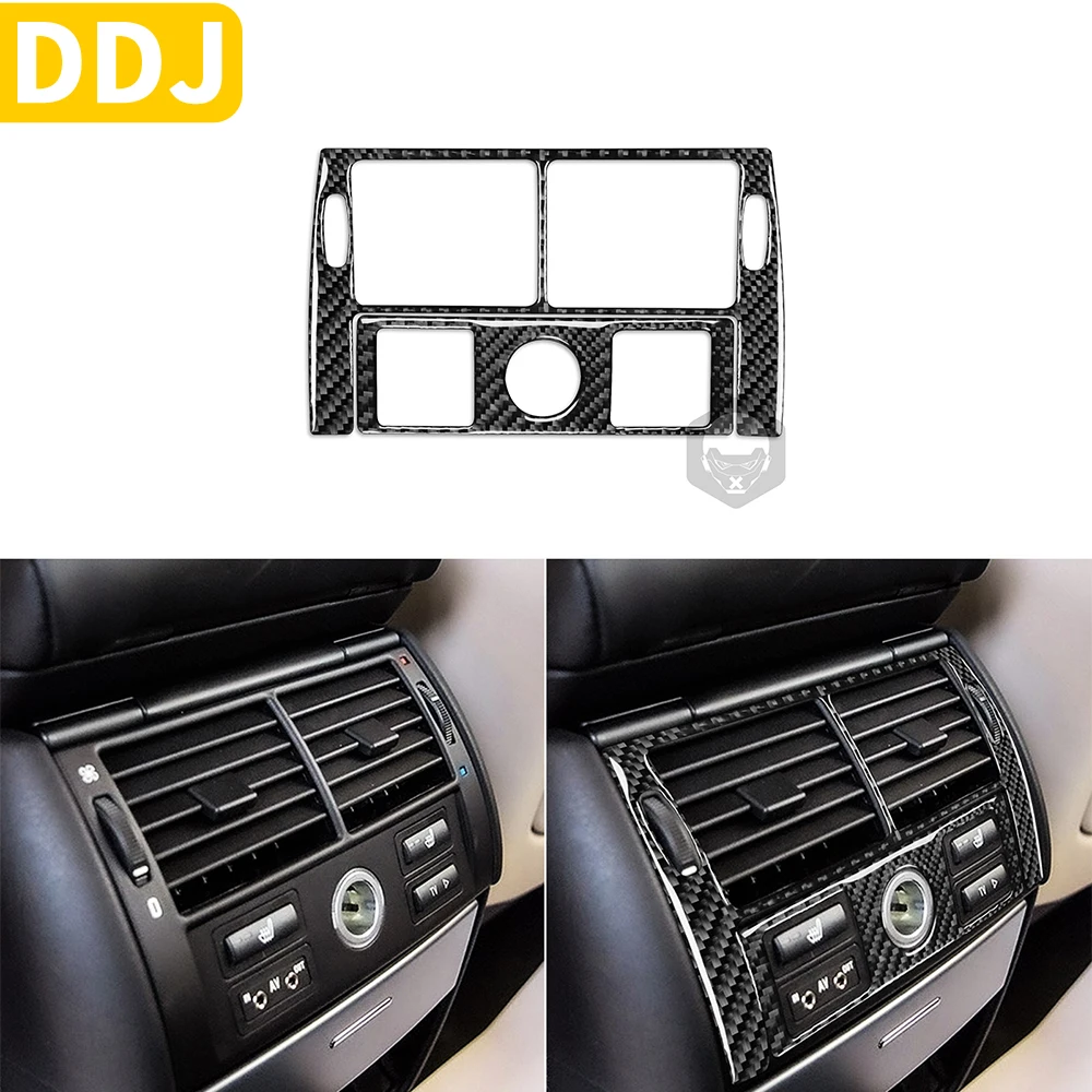 

Carbon Fiber Interior Auto Rear Control Panel Cover Trim Sticker For BMW X5 E53 2000 2001 2002 2003 2004 2005 2006 Modification