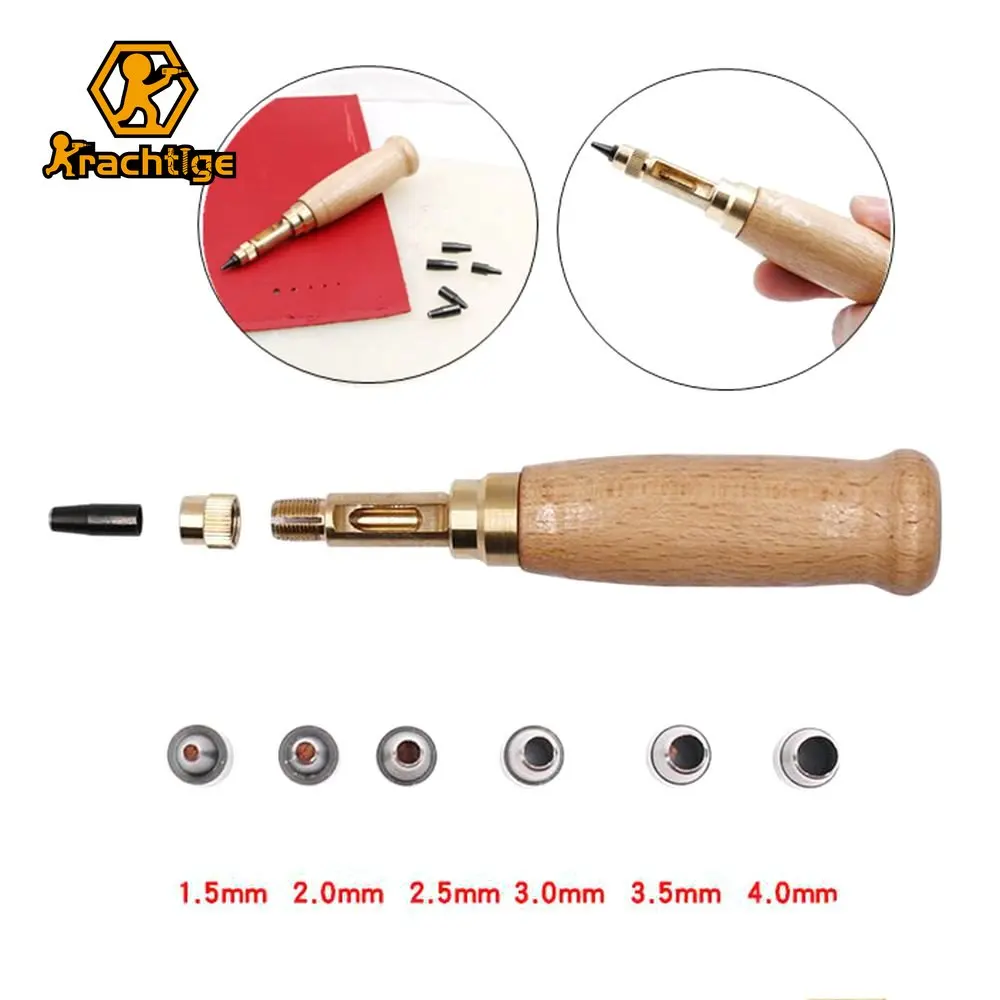 

DIY Leather Manual Punching Automatic Punching Machine Belt Automatic Punching Machine Silent Round Punch Belt Punching Set