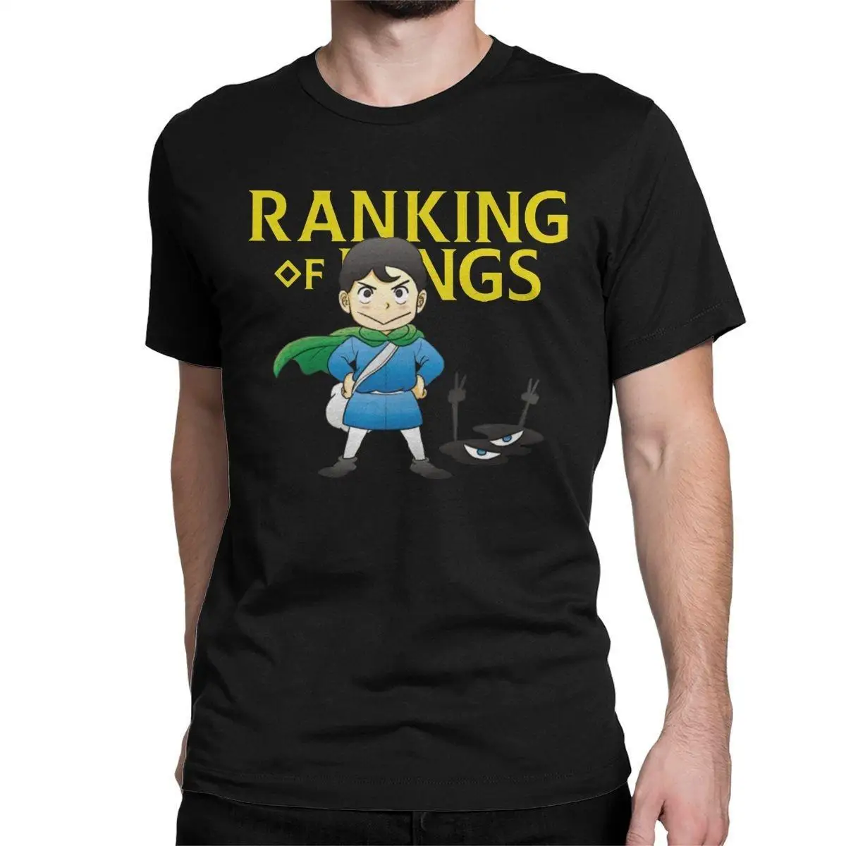 

Men's T-Shirt Ousama Ranking Bojji Vintage 100% Cotton Tees Short Sleeve Ranking of Kings T Shirt Round Neck Clothing