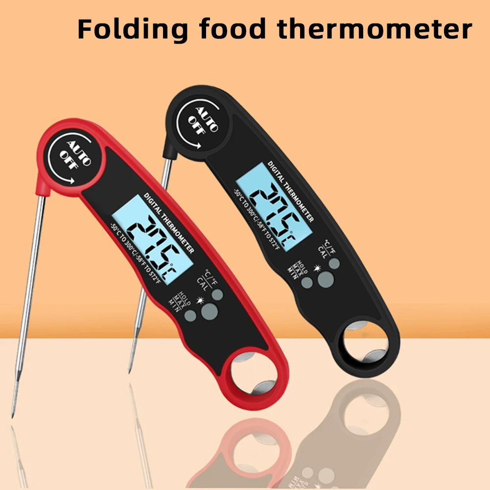 

Домашний Кухонный Термометр для барбекю и мяса, складной цифровой пищевой термометр, электронный зонд, водонепроницаемый термометр для барбекю и мяса