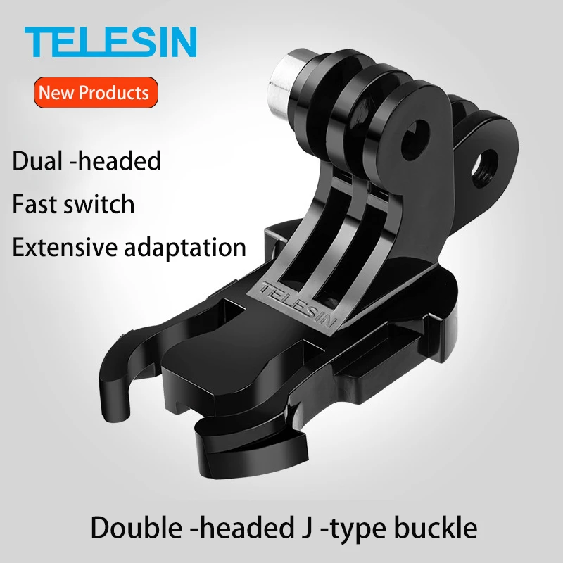 

TELESIN for GoPro/Action Camera Double Head J Buckle Backpack Quick Release Conversion Accessories Quick Release Buckle