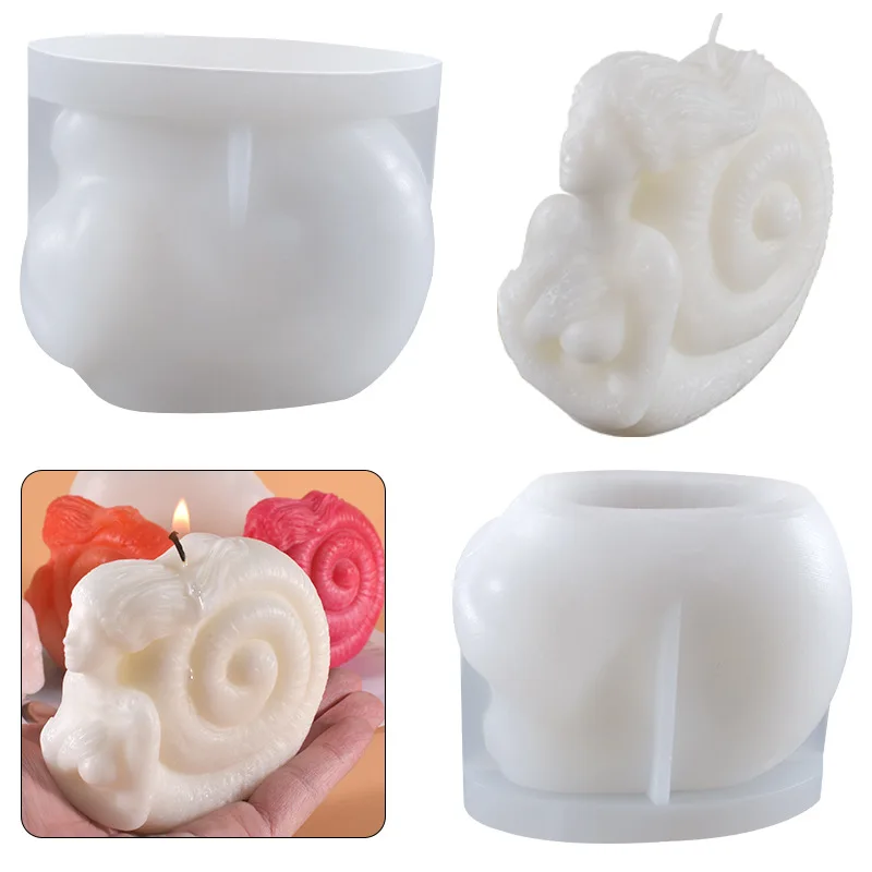 

DIY Manual Mold Conch Girl Candle Silicone Mold Sea Goddess Aromatherapy Gypsum Decoration Mold Resin Cake Making