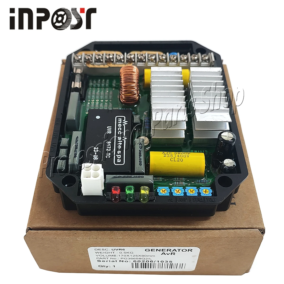 Фото 1 шт. Автоматический регулятор напряжения UVR6 AVR для генератора UVR8172 №5
