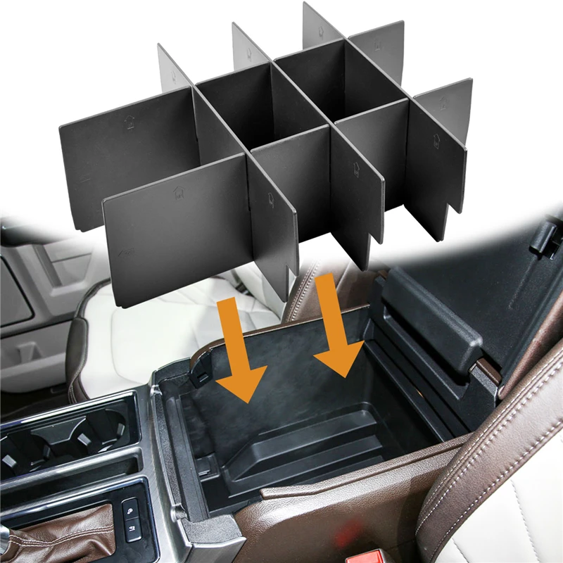 

For Ford F150 Raptor 2015 2016 2017 2018 2019 2020 Interlocking ABS Insert Dividers For Ford F-150 Car Accessories Para Auto