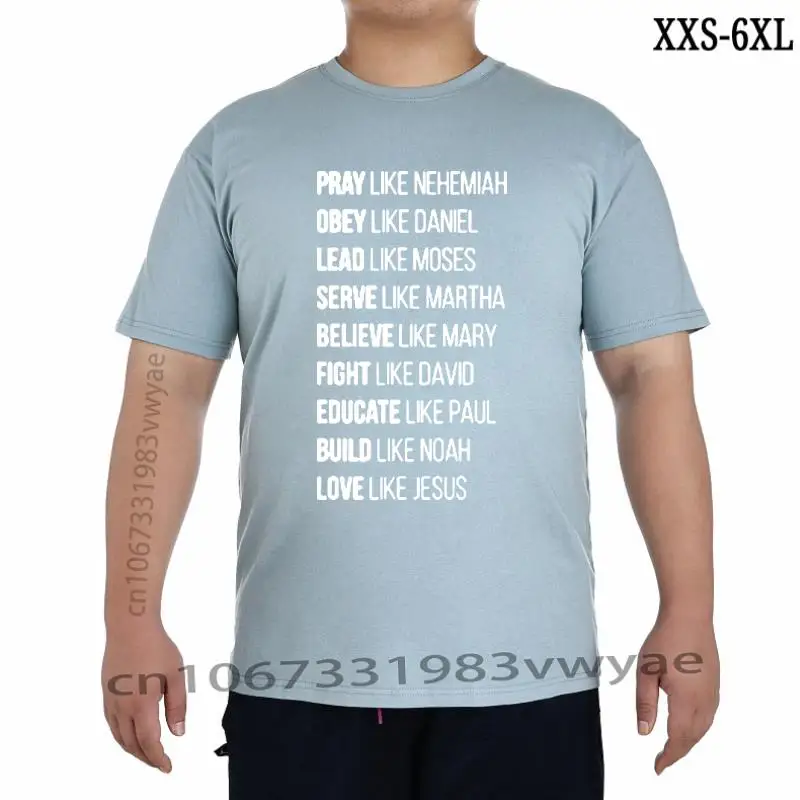 

Love Like Jesus Christian Faith God T Shirt Men Savior Religious Prayer Tshirts Cotton Short Sleeve Tops Tees Men Clothing