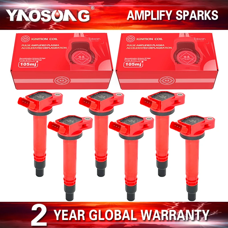 КАТУШКА ЗАЖИГАНИЯ 6/8 PERFORMANCE ДЛЯ TOYOTA LEXUS SCION TC 2GR 3GR 90919-02250 90919-02251 90919-02255 90919-02256 90919-02257