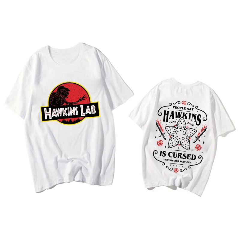 

Stranger Things 4 Hawkins Mens T-shirts Clothing Stranger Eleven Upside Down Graphic T Shirts for Women Men Tee Shirts Camisetas