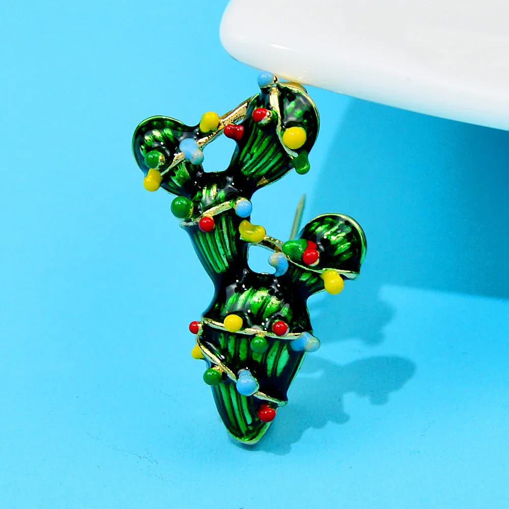 CINDY XIANG эмаль кактус Броши для женщин булавка растений модные аксессуары Высокое