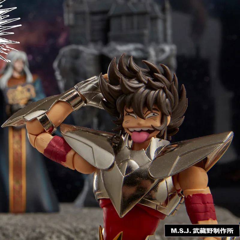 

Экшн-фигурка с забавным лицом Saint Seiya Myth Cloth EX Pegasus, бронзовая фигурка с изображением только лица, аксессуары