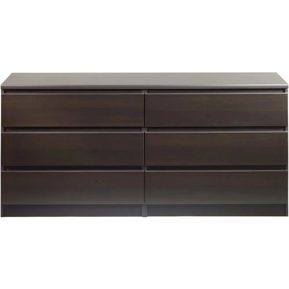 

Laguna 6-Drawer Double Dresser, Coffee