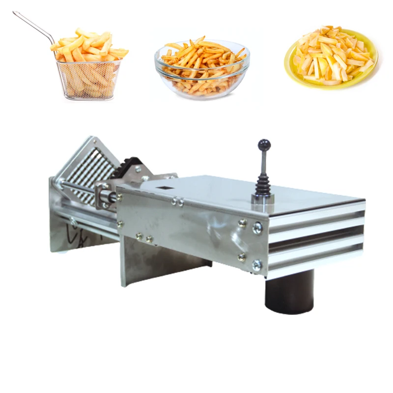 

Household Electric Cucumber Potatoes Cutting Machine French Fries Slicer Commercial Vegetable Pushing Machine