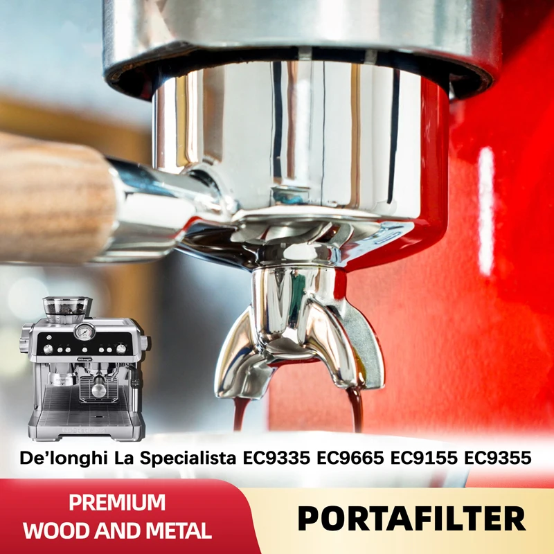 Портафильтр для кофе Delonghi La Specialista нержавеющая сталь 51 мм 2 чашки