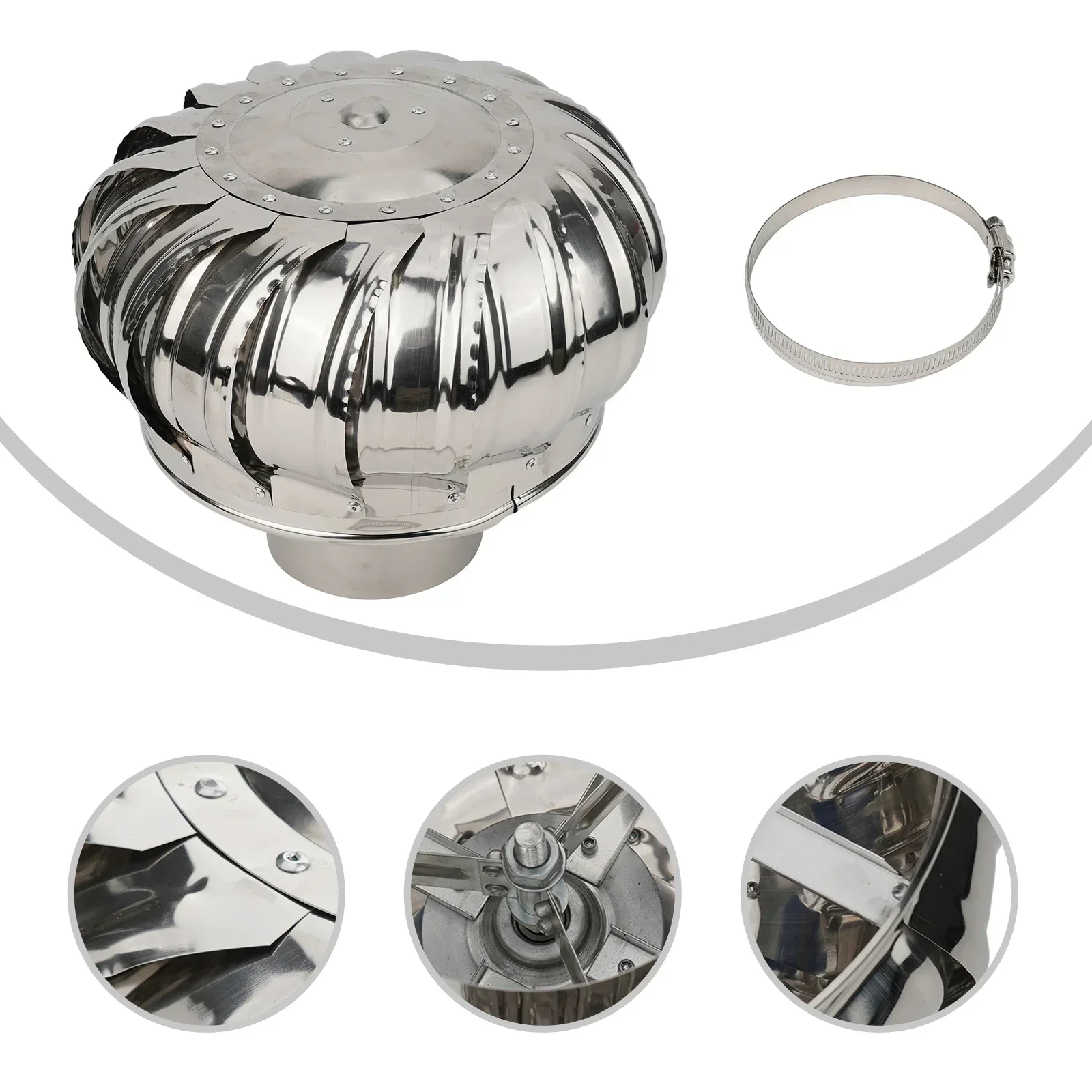 1x вращающаяся крышка капота дымохода из нержавеющей стали защищает дымоходную