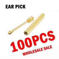 100pcs portable bullet keychain shape earplugs ear pick keychain couple couple key ring unisex household storage key decoration