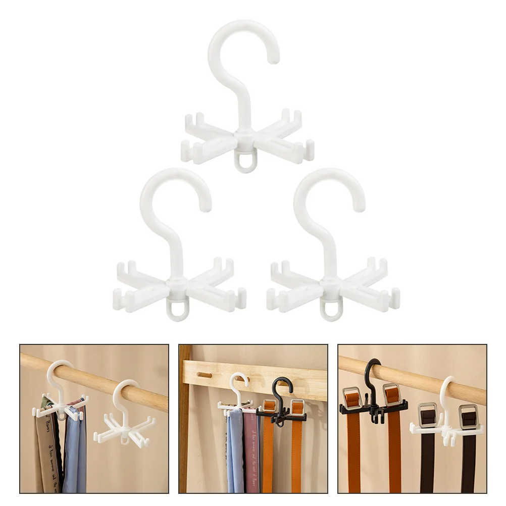 

3pcs Folding Practical Tie Hook Laundry Rack Drying Rack for Indoor Home Balcony