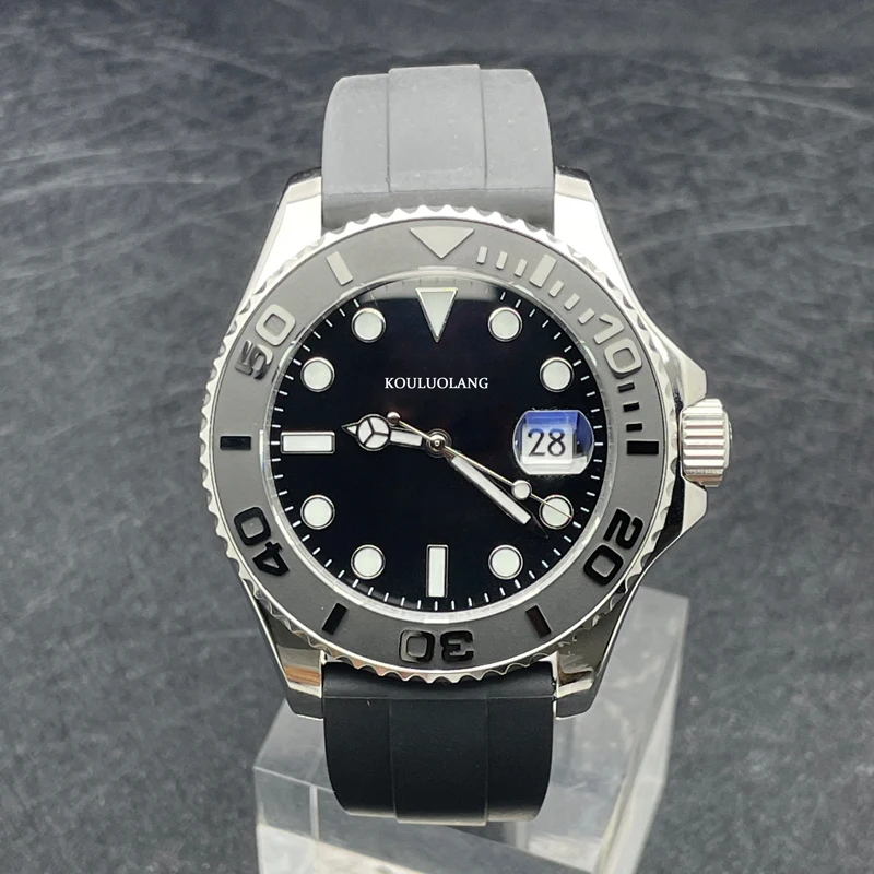

42mm mechanical watch 904 stainless steel 3235 Movement ceramic bezel 3 bar waterproof Rubber strap sapphire glass