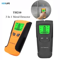 3 In 1 Metal Detector Digital Wall Detector Pinpointer Metal Finder Wood Studs AC Voltage Live Wire Wall Scanner Electric Box