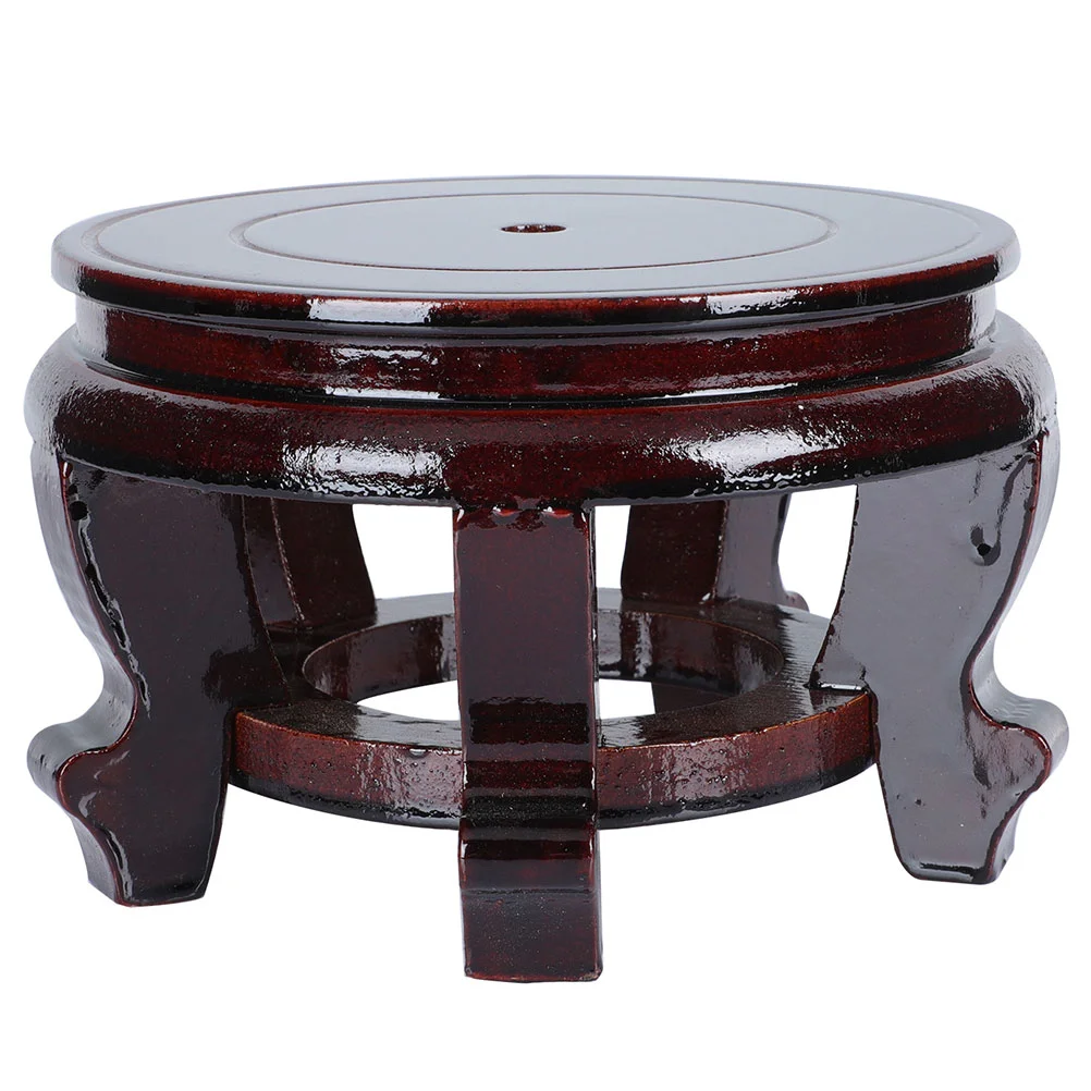 

Stand Base Display Pot Holder Wood Flower Wooden Vase Rack Teapot Round Plantbowl Decorative Stands Lamp Aquarium Supports